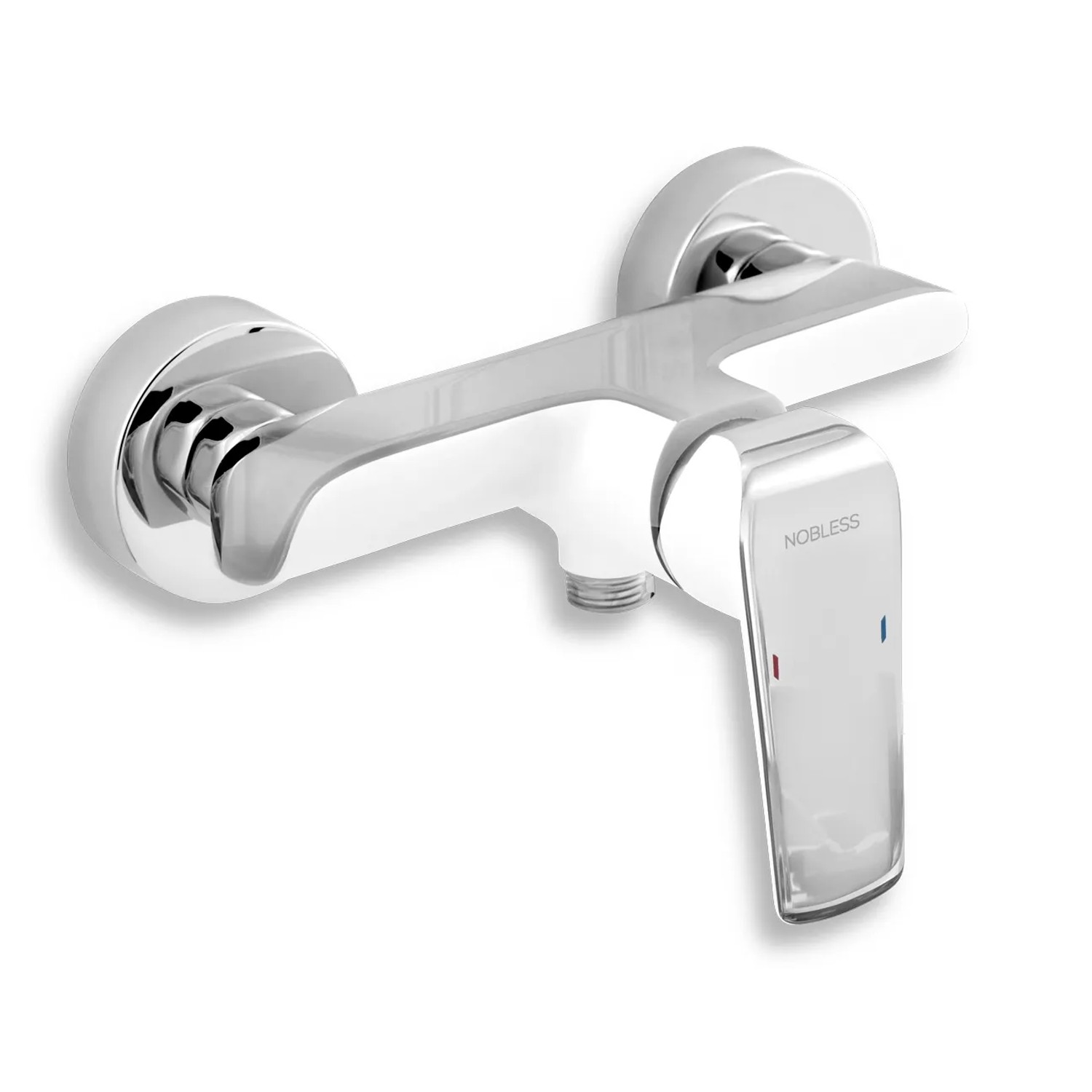 Baterie sprchová nástěnná 150 mm bílá/chrom