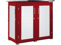 Weka Zahradní skříň Garten Q Teras, švédská červená, 161 x 170 x 85 cm