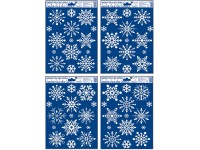 Vánoční dekorace, okenní fólie se sněhovým efektem 1 ks, 27 x 20 cm