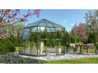 Vitavia Skleník Galaxis 9000 HKP 6/ESG 3, smaragdová práš.lak, 383 x 336 cm, 9m2