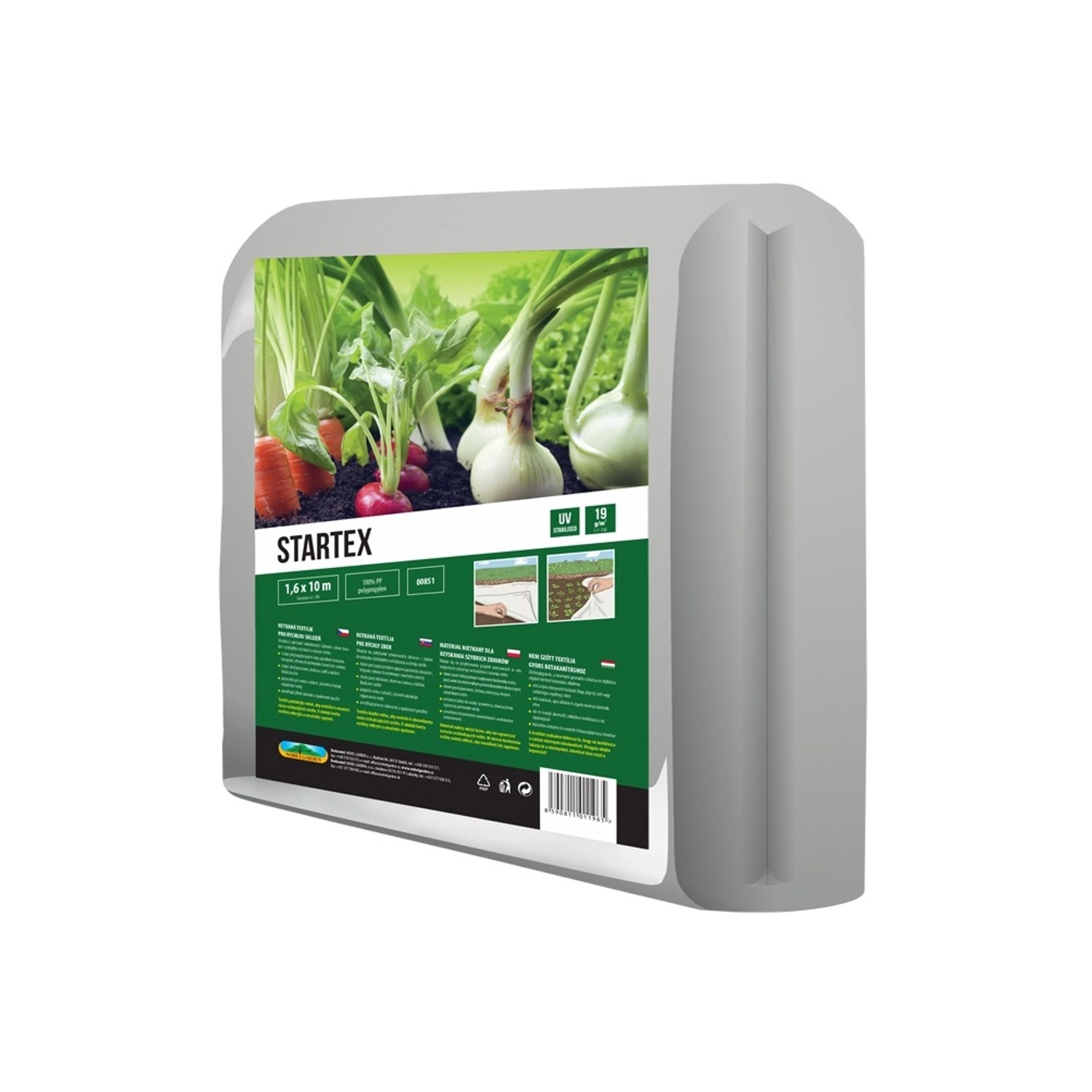 Nohel Garden Startex Textilie k rychlení, bílá, 1,6 x 10 m