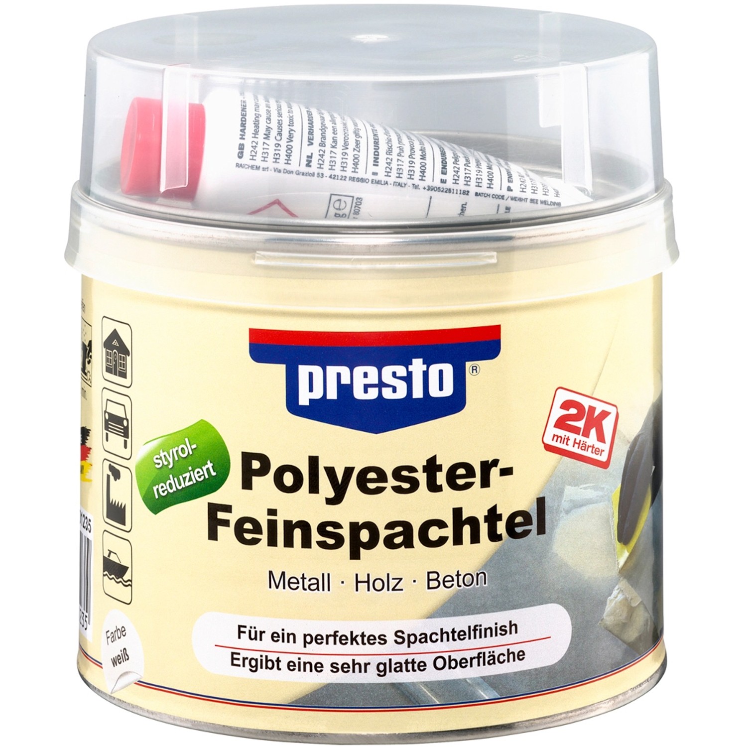 Presto Polyesterový jemný tmel 1 kg