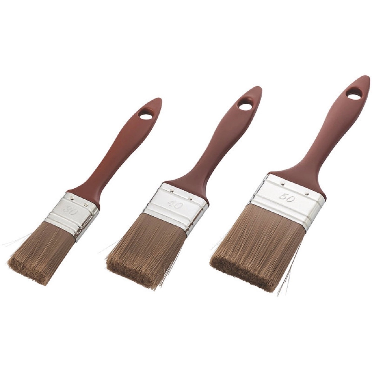 Sada štětců na lazury, 3 ks