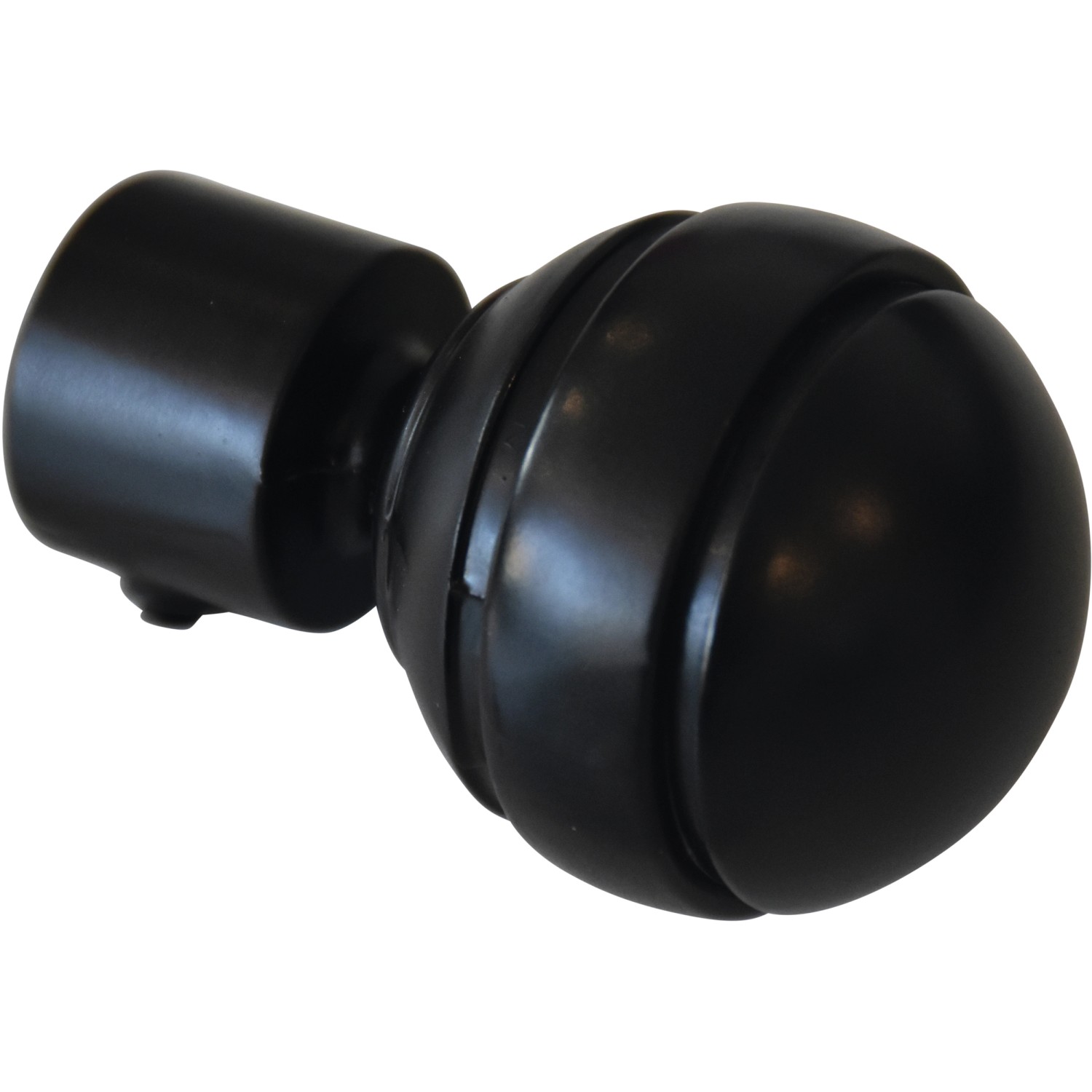 Gardinia Koncovka koule Chicago, černá matná, 2 ks, pr. 2 cm