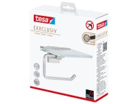 tesa Držák toaletního papíru Exxclusiv s poličkou nezerový vzhled