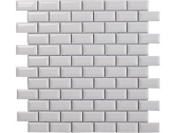 Euro Stone Keramická mozaika Metro bílá 30 x 30 cm