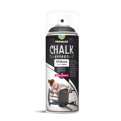 PRIMALEX Křídová matná barva ve spreji Chalk Effect černá 400 ml