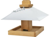 Ptačí krmítko, borovicové dřevo/zinek, 26 x 26 x 24 cm Ptačí krmítko, borovicové dřevo/zinek, 26 x 26 x 24 cm