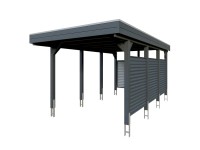 Skan Holz Přístřešek na auto Friesland Hybrid 11 Set antracitový 314 x 555 cm