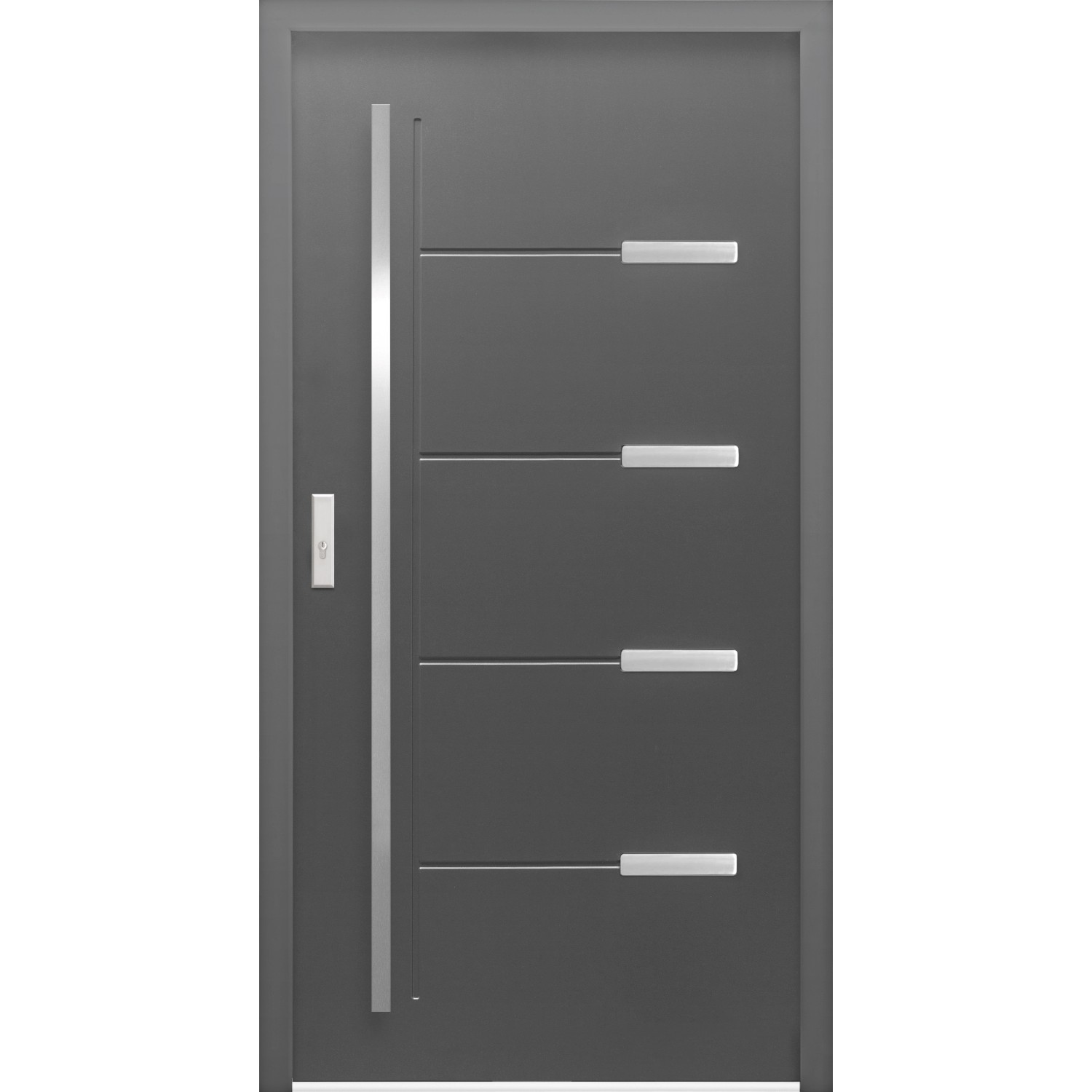 SPLENDOOR Vchodové dveře ThermoSpace OSLO PRIME antracit 110 L