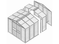 Duramax Rozšiřovací sada pro garáž WoodBridge, 319 x 79 cm