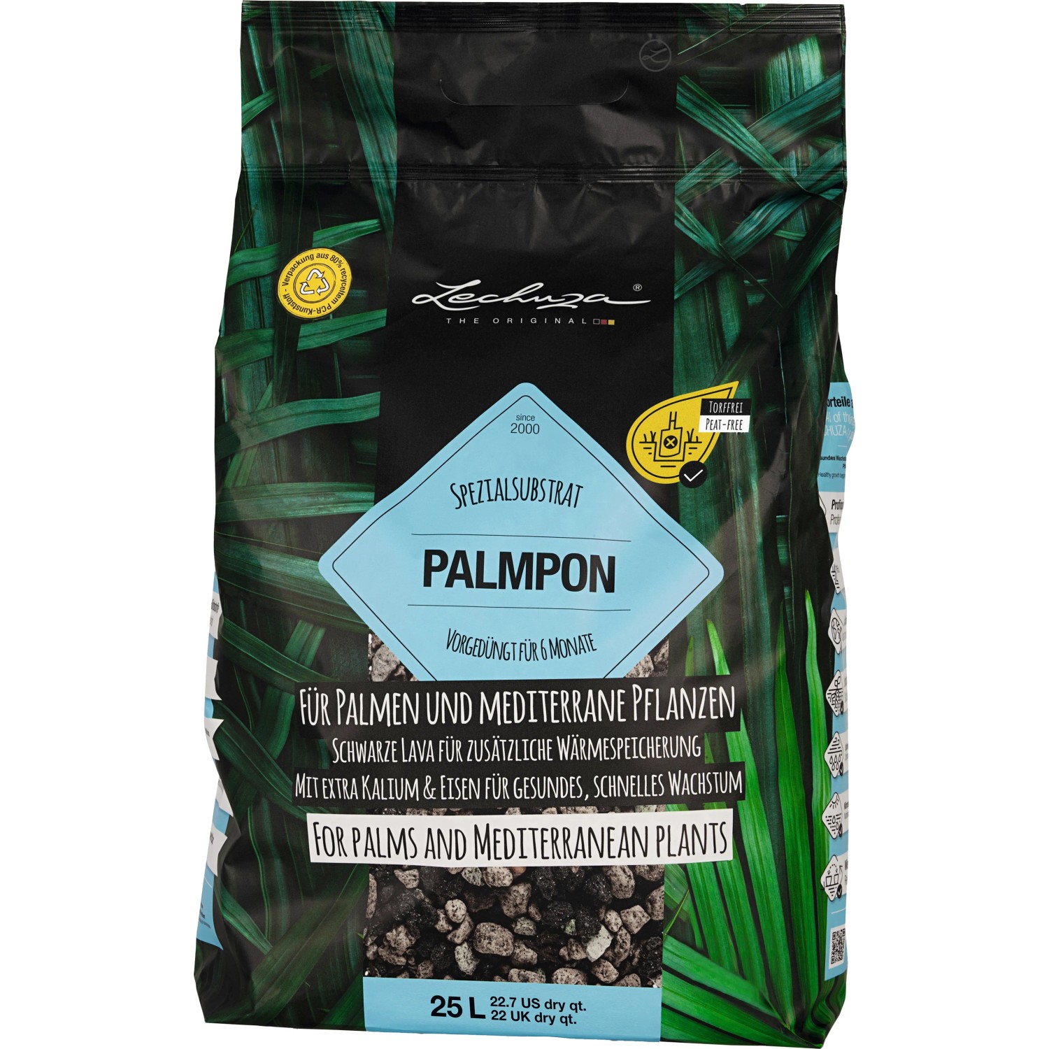 LECHUZA PALMPON Speciální substrát pro palmy a středomořské rostliny 25 l