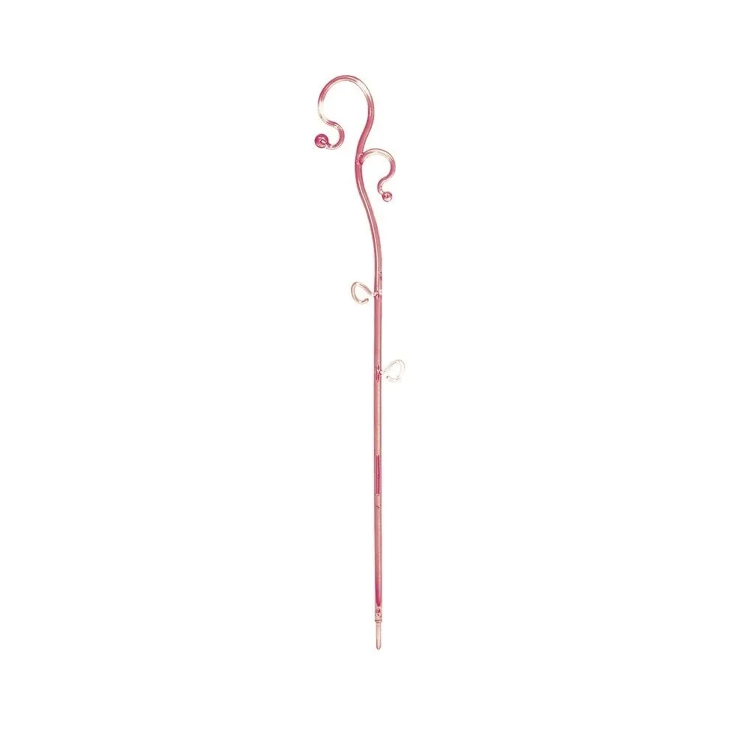 Prosperplast Podpěra na orchidej DECOR, růžová transparentní, 39 cm