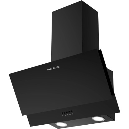 Philco Šikmá digestoř PEW 296 B, černá, 67,5 - 105,5 x 60 x 32 cm