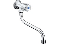 Nástěnný vodovodní kohoutek na studenou vodu Ledro chrom