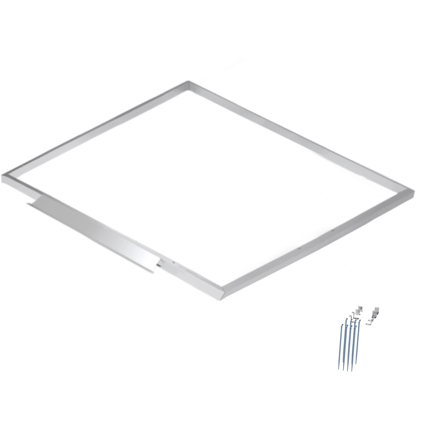 Hliníkový podlahový rám pro domek Firstline s pultovou střechou 197 x 187 cm