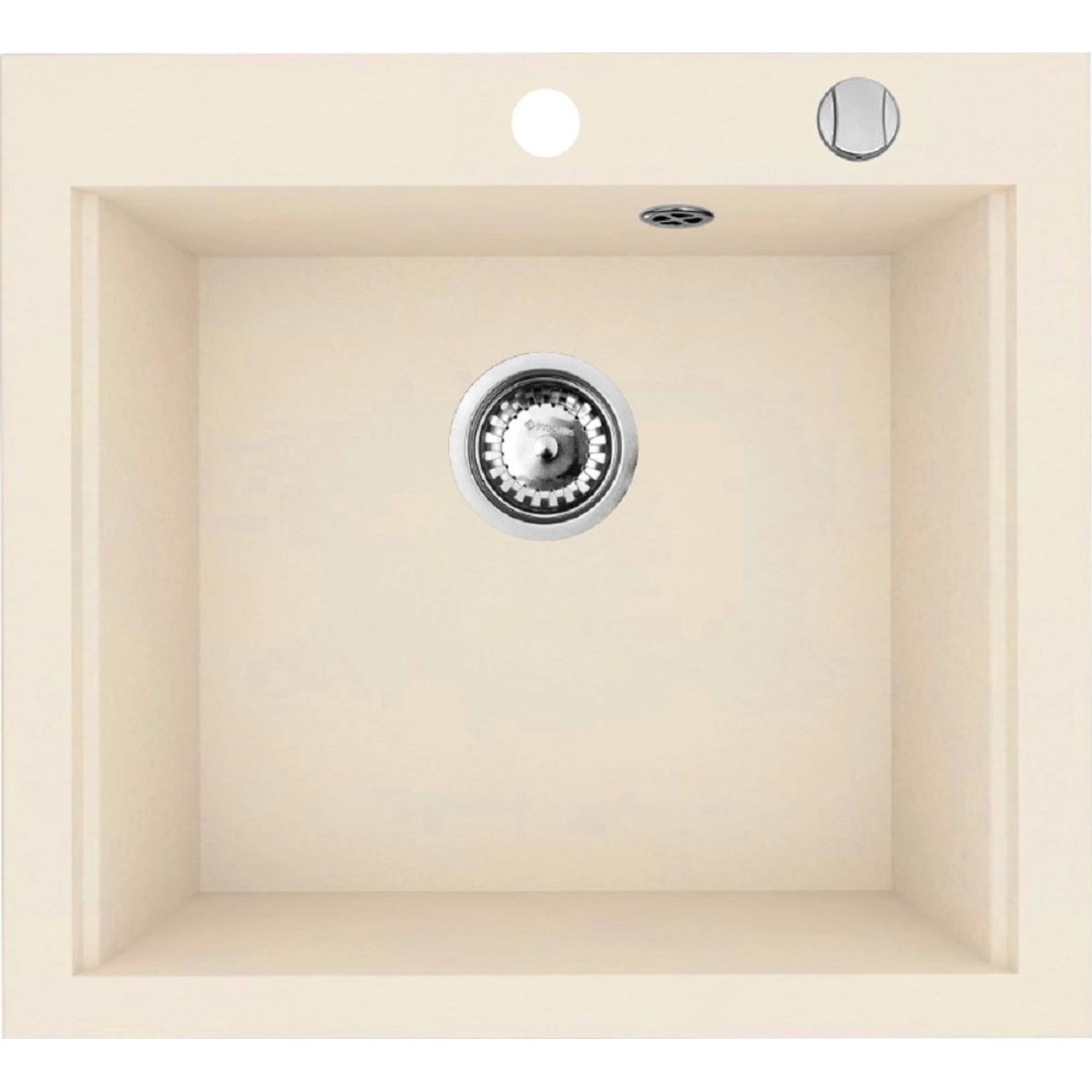 Pyramis Granitový dřez Siros 1B, vanilla, 57 x 51,5 cm