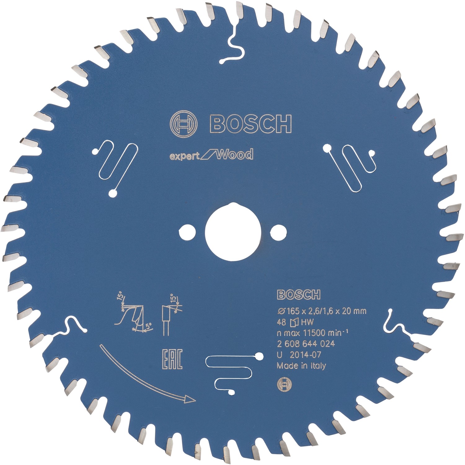 Bosch Pilový kotouč Expert for Wood pr. 165 x 20 mm