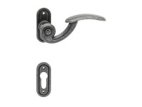 COBRA Rozetové dveřní kování IMST-R PZ, kované černé