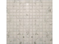 Euro Stone Skleněná mozaika Weiß Marmoriert 32,7 x 32,7 cm