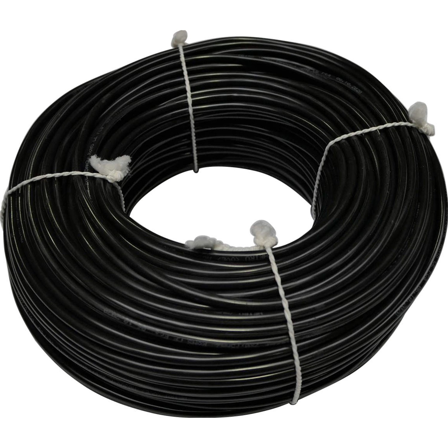 Silový kabel H03VV-F 2x0,75 mm, černá - metráž