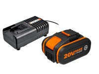 Worx Akumulátor a nabíječka 20 V, 4 Ah, WA3604