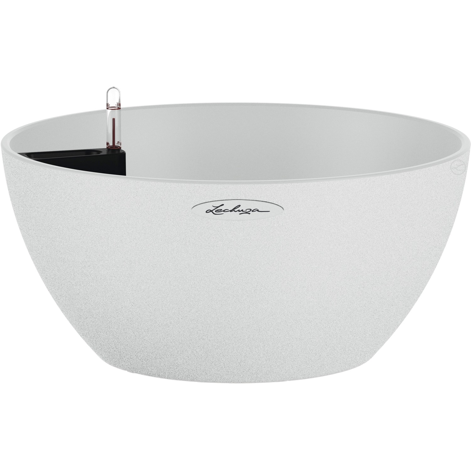 Lechuza Květináč Cubeto Stone 40 bílý, 183 x 400 x 400 mm