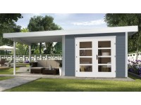 Weka Designový zahradní domek 126 B vel. 2, šedá, 590 x 300 cm