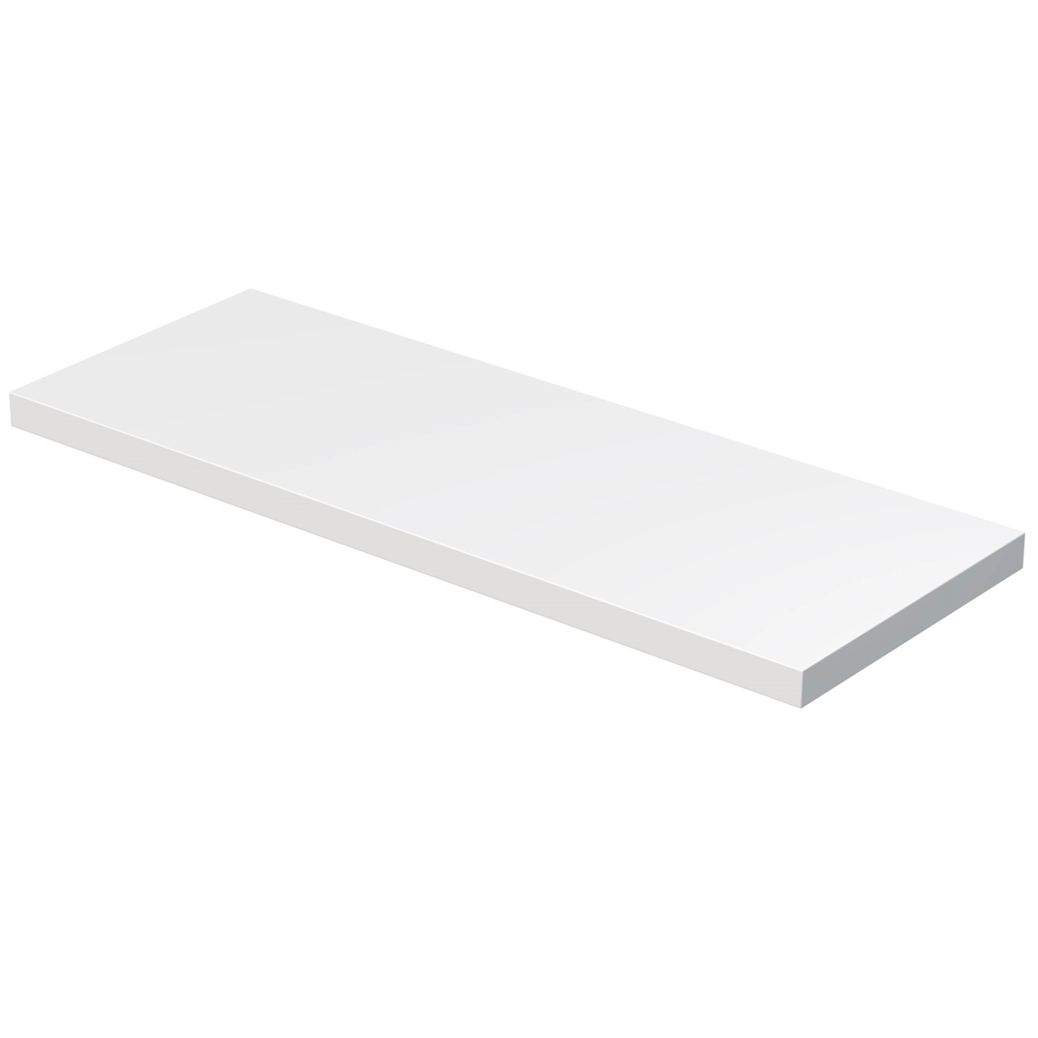 INTEDOOR Umyvadlová deska BEE bez výřezu, š. 160 cm, bílá mat