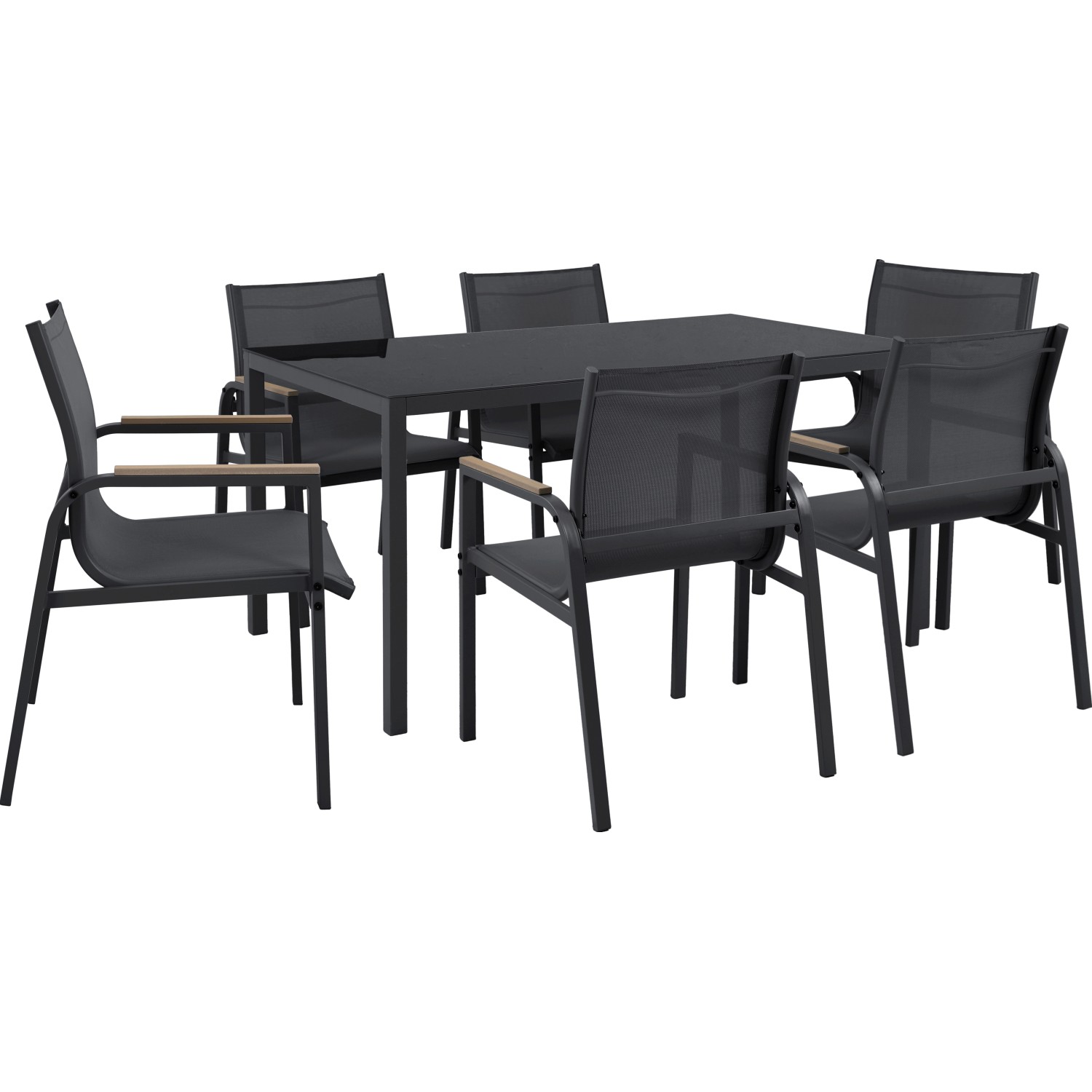 BWO Sestava zahradního nábytku Kulina antracitová 7dílná