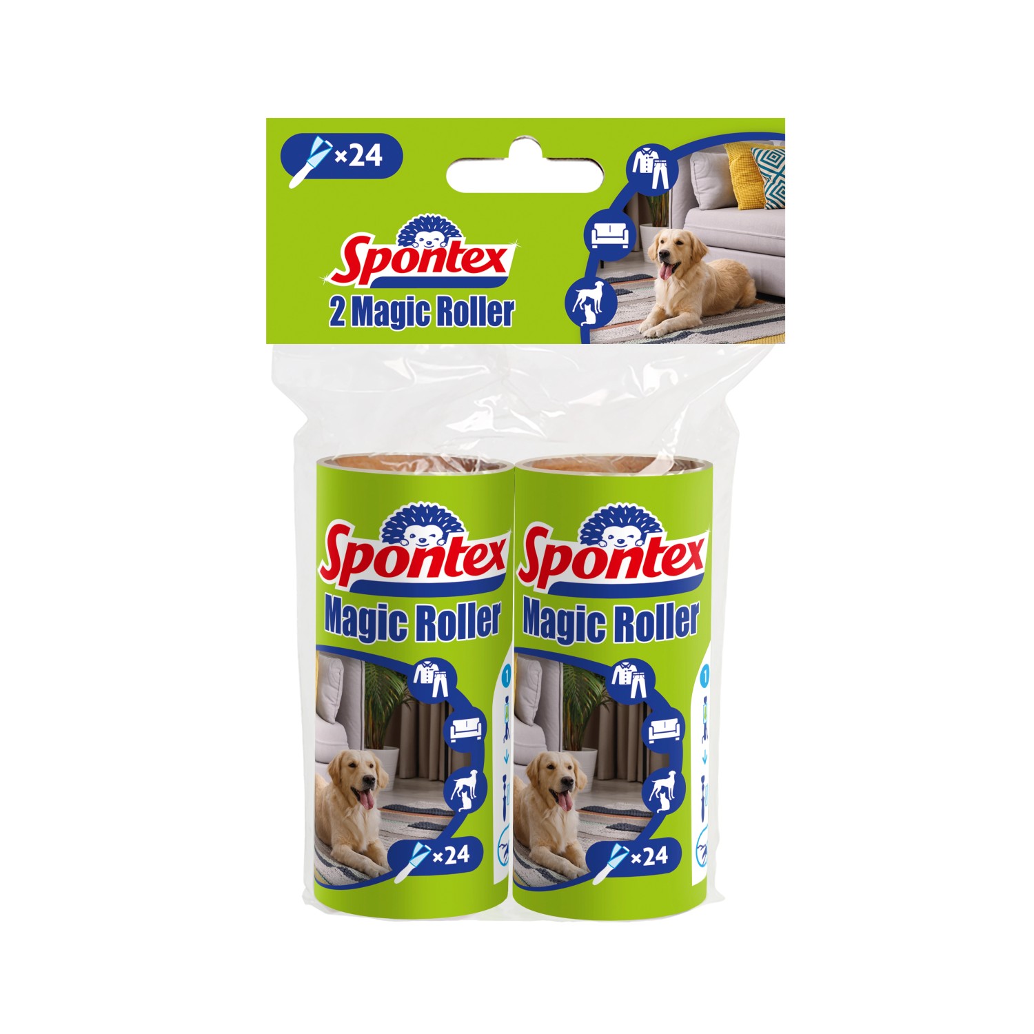 Spontex - čisticí váleček - náhradní role, 2 ks