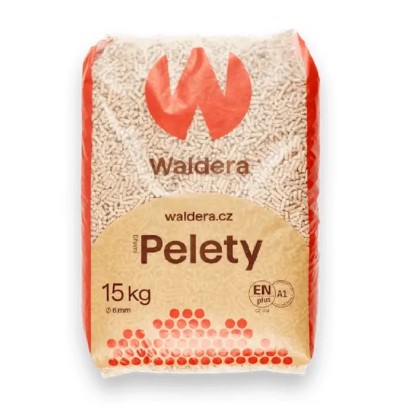 Waldera Dřevěné smrkové pelety EN plus A1, pr. 6 mm, 15 kg