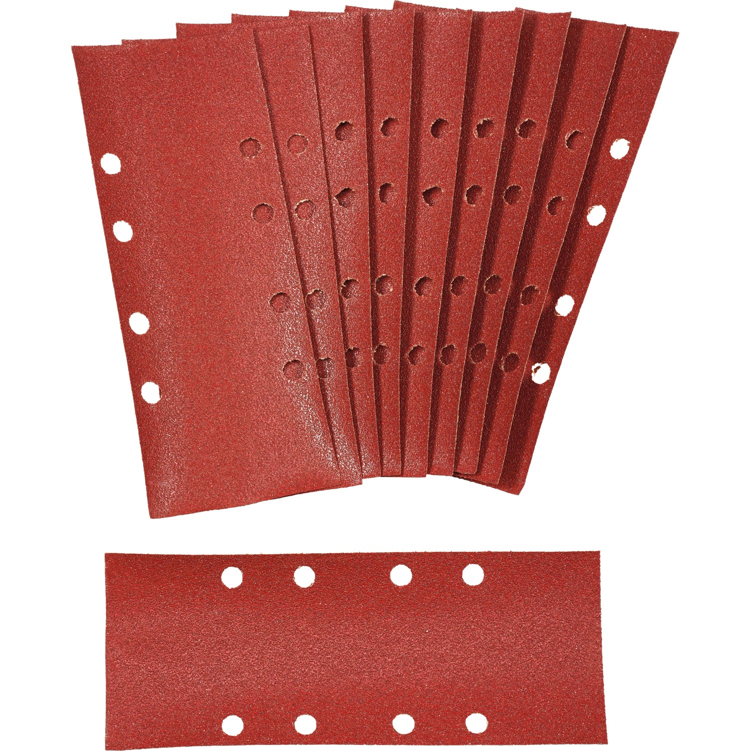 LUX Brusný papír Classic K80 po stranách děrovaný, 10 ks, 93 x 230 mm
