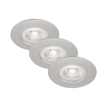 Briloner Vestavná LED svítidla Kulana sada 3 ks, 4,9W, 480 lm, 3000 K, chrom