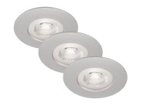 Briloner Vestavná LED svítidla Kulana sada 3 ks, 4,9W, 480 lm, 3000 K, chrom