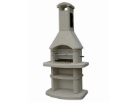 Eneko Zahradní krb Landis s udírnou, bílá, 228 x 110 x 60 cm Eneko Zahradní krb Landis s udírnou, bílá, 228 x 110 x 60 cm