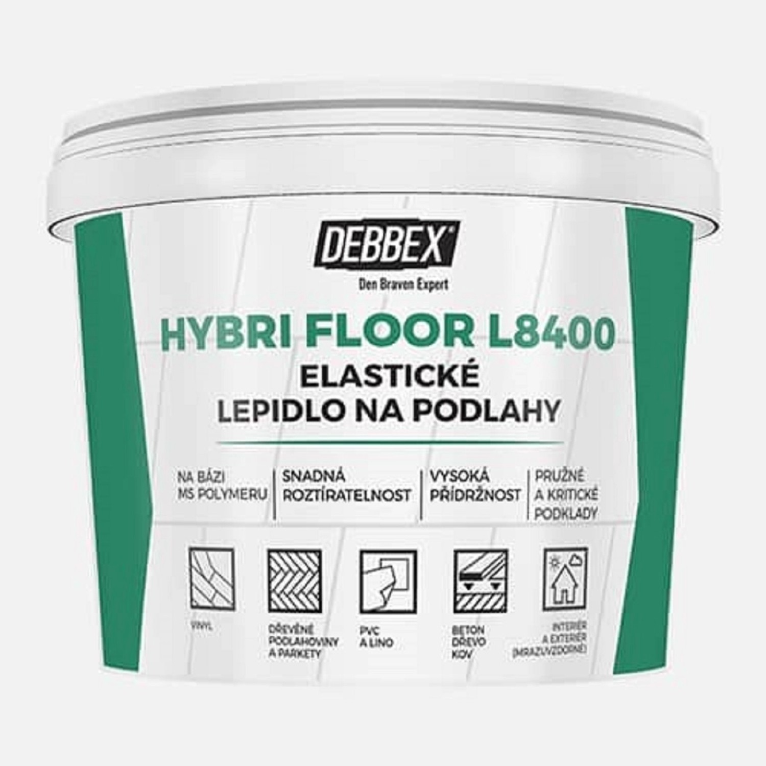 Den Braven Lepidlo elastické na podlahy HybriFloor 5 kg