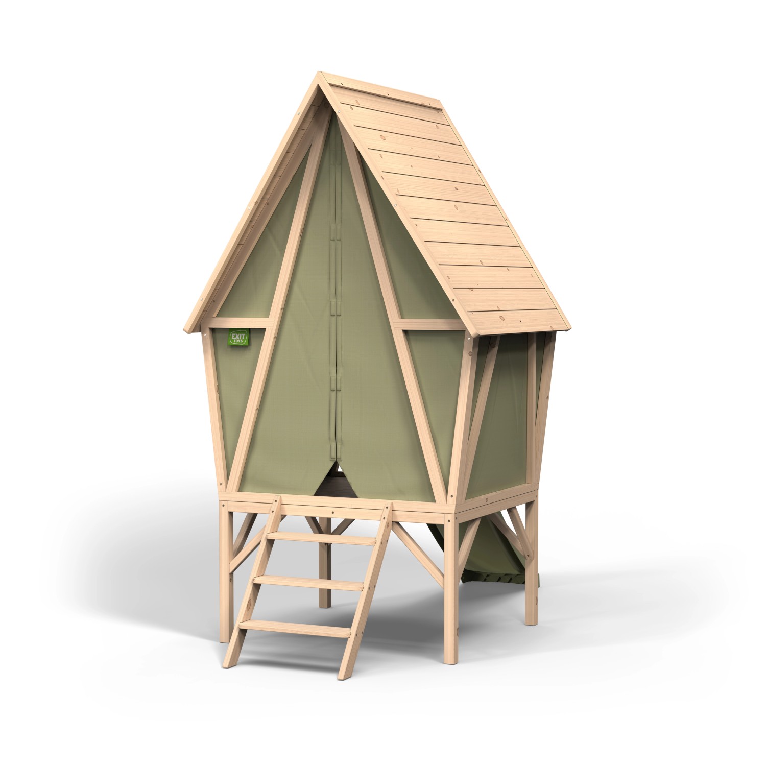 EXIT Dětský domeček na hraní Yuki 300 se skluzavkou, 226 x 219 x 124 cm