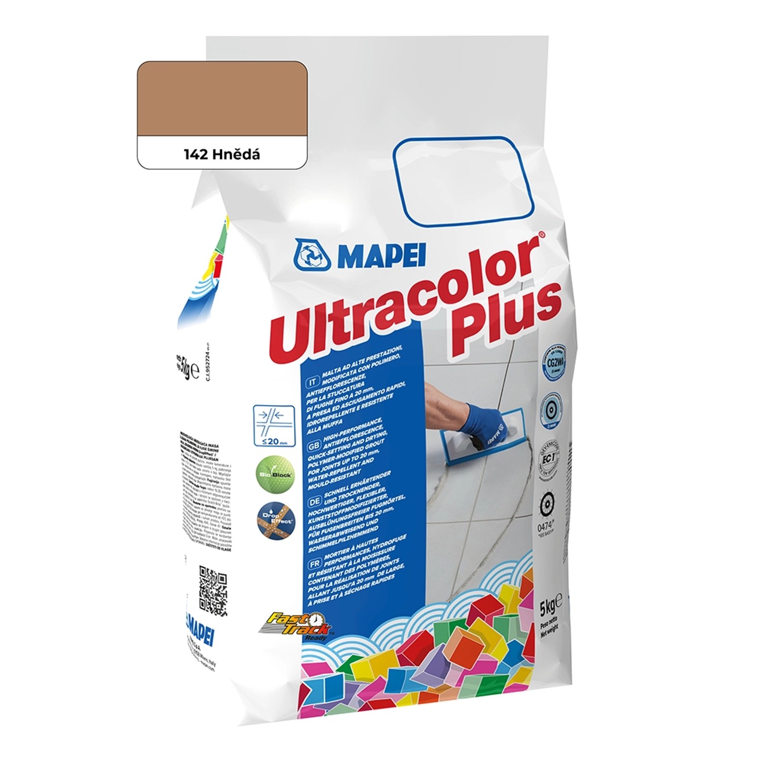 Mapei Spárovací hmota Ultracolor Plus 5 kg, 142 hnědá