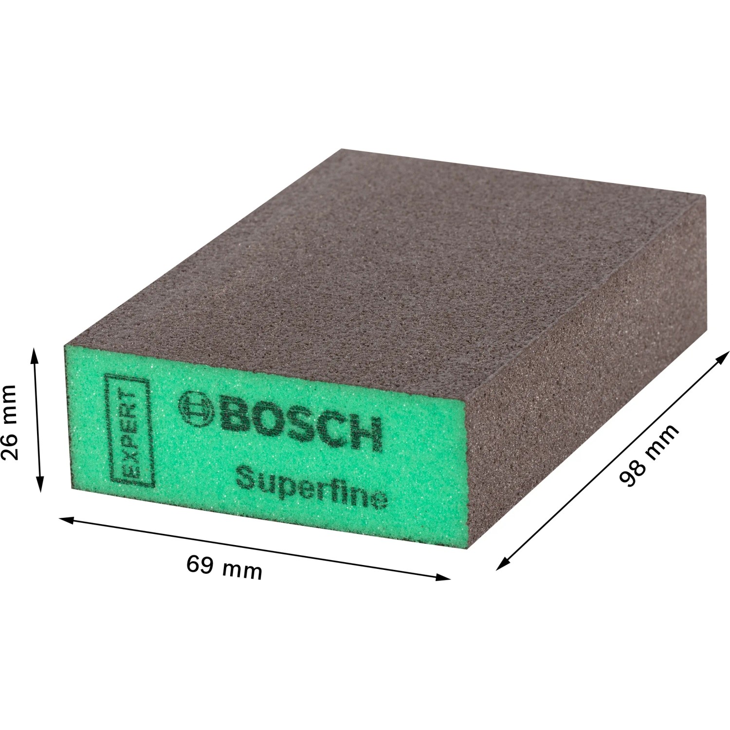 Levně Bosch Brusná houba Expert S471 Standard Velmi jemná 69 x 97 x 26 mm