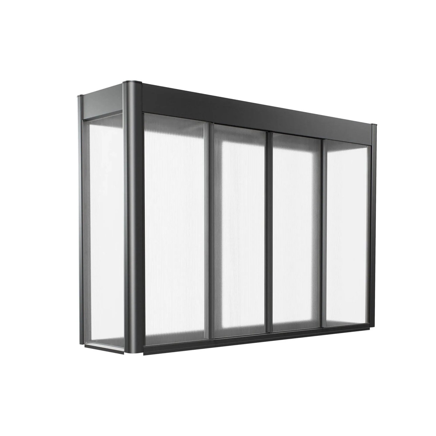 Biohort Skleník Florentina pro vyvýš.záhon 2 x 0,5 m/Belvedere 200 MAXI tm.šedý