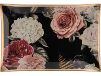 Skleněný podnos Blush Bordeaux 21,5 cm x 14,5 cm