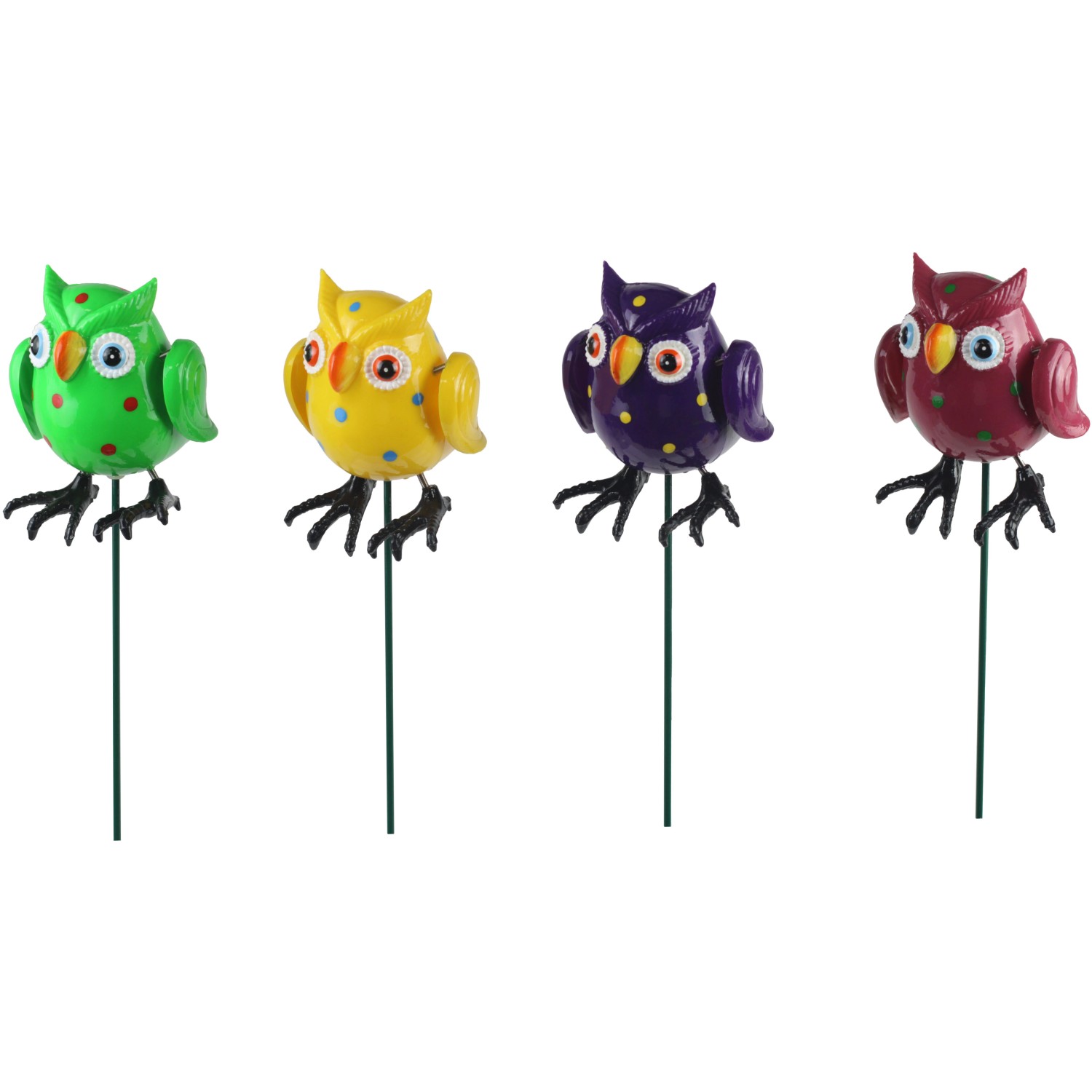 Dekorativní zahradní zápich Fun Spinner sova, různé druhy, 53 cm, 1 ks
