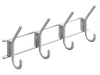 Hettich Věšáková lišta, 4 háčky, bílá, 15 x 37 x 7 cm
