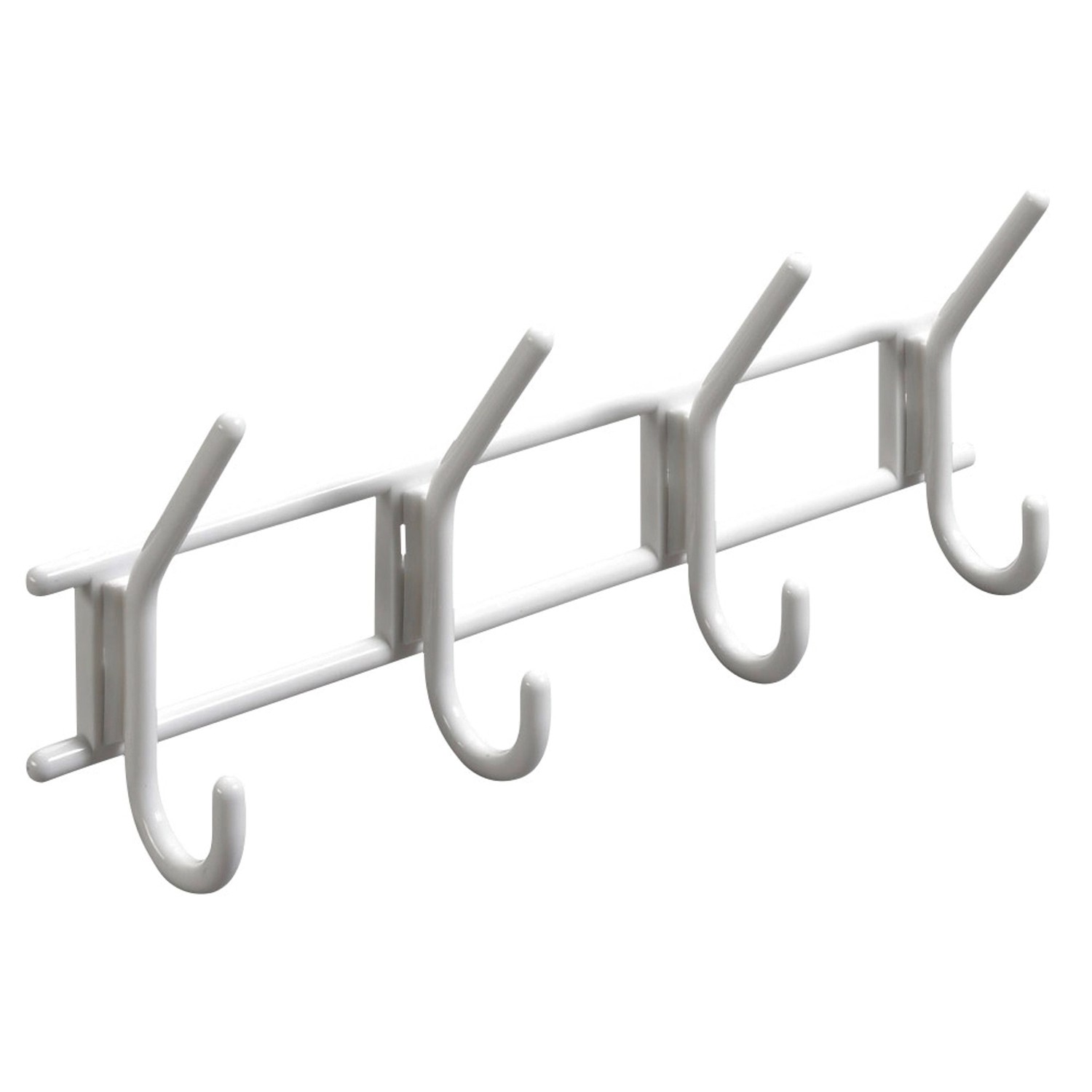Hettich Věšáková lišta, 4 háčky, bílá, 15 x 37 x 7 cm