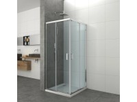 Sanotechnik Sprchový kout bez vaničky E90, čtverec, chrom, 90 x 90 x 195 cm