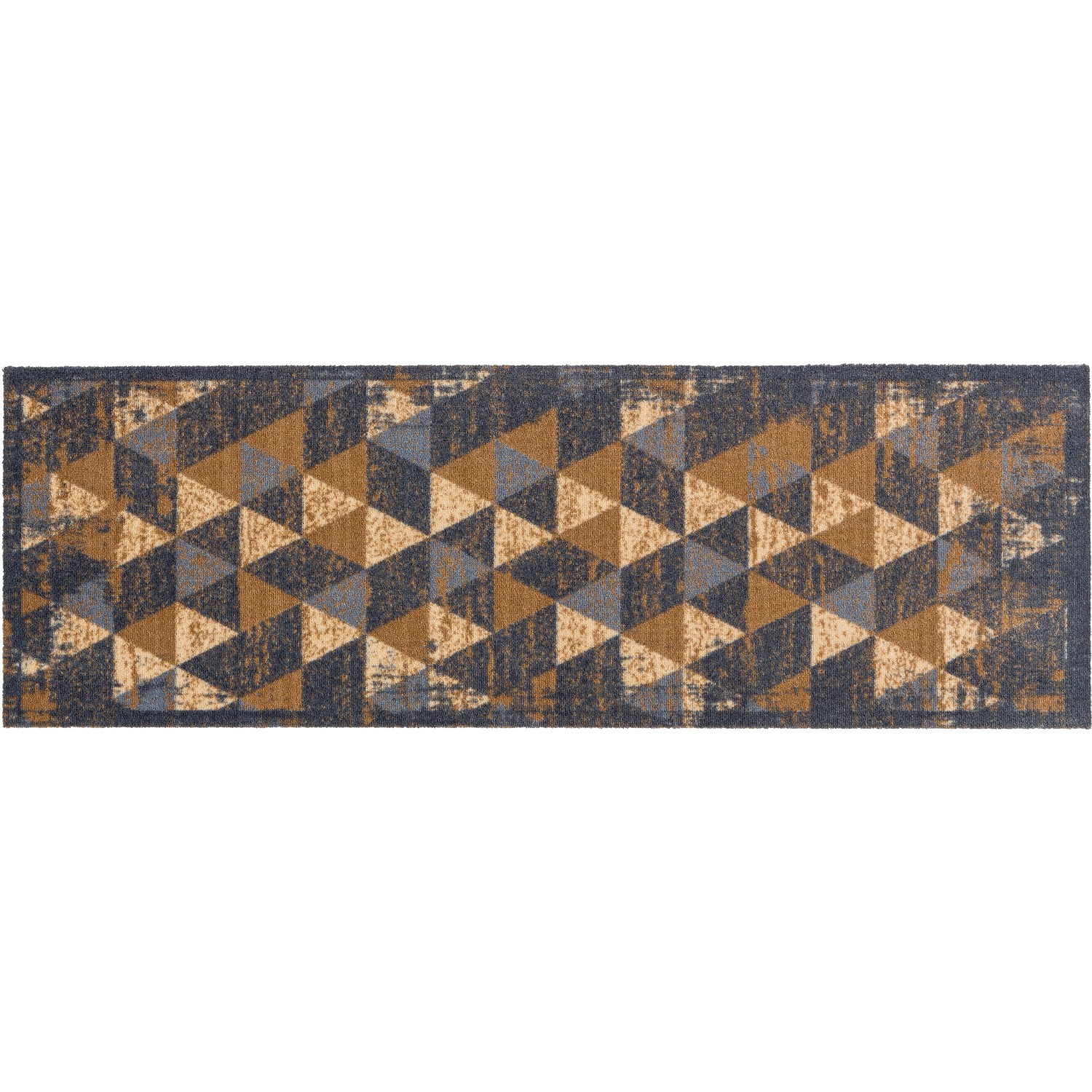 Astra Rohožka Miabella design s trojúhelníky, šedohnědá, 50 x 150 cm