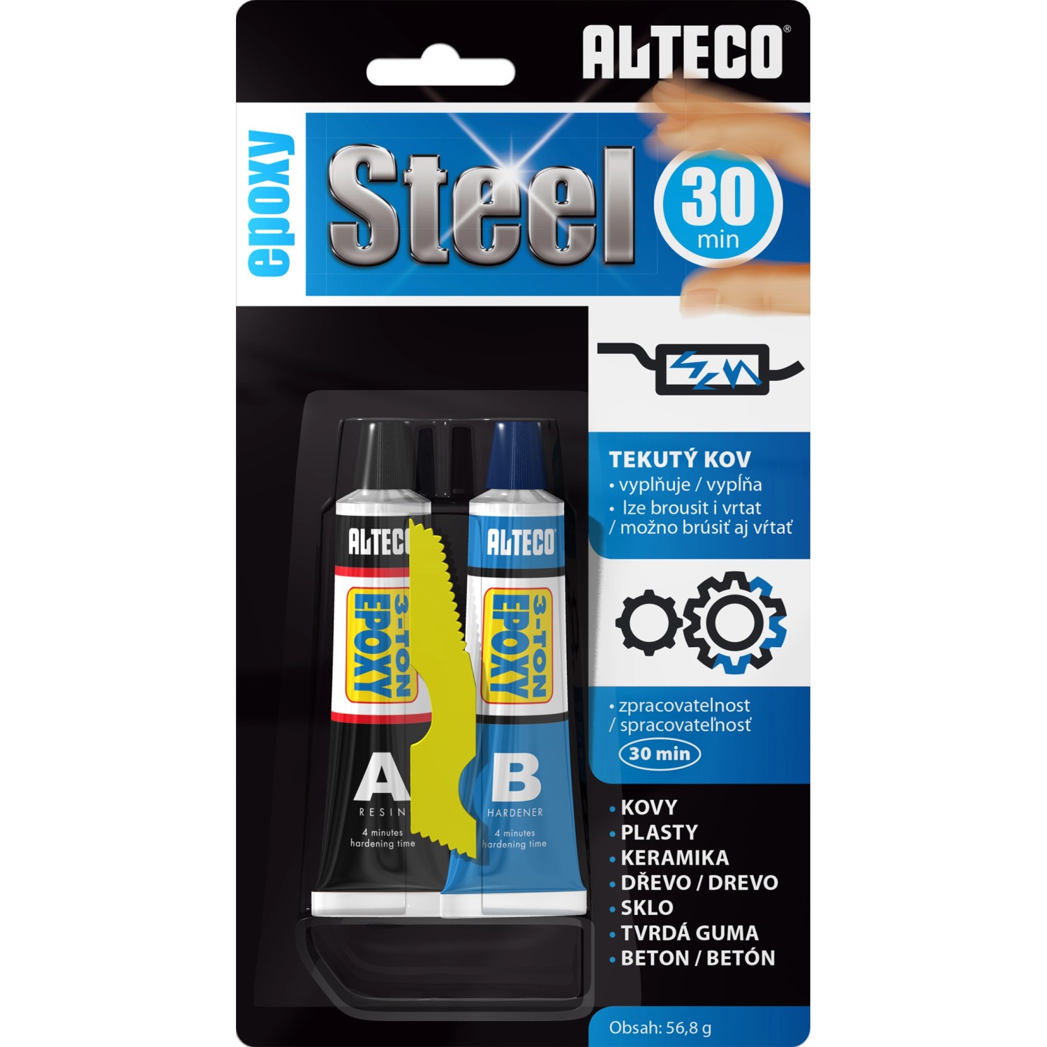 ALTECO Epoxidové lepidlo Epoxy Steel 30 min, 56,8 g