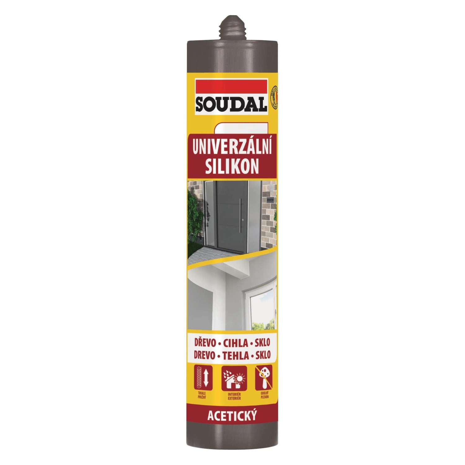 Silikon univerzální Soudal černý 280 ml