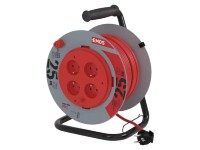 EMOS PVC prodlužovací kabel na bubnu pevný střed, 4 zás., H05VV-F3G 1,5 mm2, 25m EMOS PVC prodlužovací kabel na bubnu pevný střed, 4 zás., H05VV-F3G 1,5 mm2, 25m